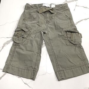 Old Navy | Girls Olive Green Cargo Capris Casual Pants